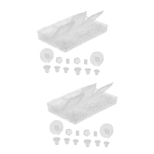 Veemoon 2 Boxen Silikon Ohrstecker Verschlüsse Transparente Hypoallergene Ohrstopper für Sicheren Halt von Ohrringen Teiliges für Diy Schmuckprojekte und Ohrschmuck von Veemoon