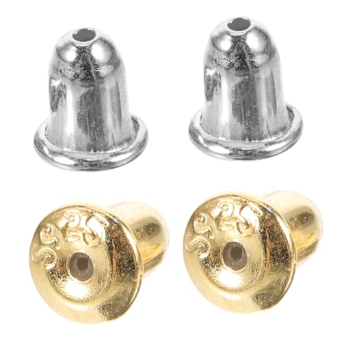 Veemoon 2 Paare Ohrstecker Verschlüsse Silber und Gold DIY Ohrstopper Ohrring Rücken Allergiefrei Leicht zu Greifen Schmuckzubehör für Damen Basteln und Ersatz Veemoon 2 Paare Ohrstecker Verschlüsse Silber und Gold DIY Ohrstopper Ohrring Rücken Allergiefrei Leicht zu Greifen Schmuckzubehör für Damen Basteln und Ersatz von Veemoon