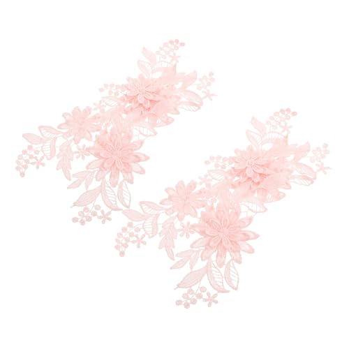 Veemoon 2 Paare Stickerei -hochzeitskleidungszubehör Stickereien Applikationen Stickerei-blumenapplikation Polyester Blumenspitzenverkleidung Brautapplikation Polyestergarn Rosa Veemoon 2 Paare Stickerei -hochzeitskleidungszubehör Stickereien Applikationen Stickerei-blumenapplikation Polyester Blumenspitzenverkleidung Brautapplikation Polyestergarn Rosa von Veemoon