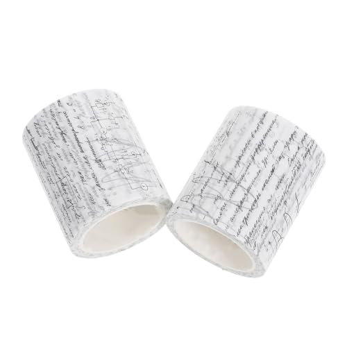 Veemoon 2 Rollen Dekorative Klebebänder mit Mathematischem Formel design Selbstklebendes DIY Washi Tape für Scrapbooking Kalender Geschenkverpackung und Planer Vintage Stil Vielseitig von Veemoon