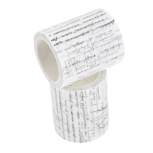 Veemoon 2 Rollen Gothic Washi Tape Japanisches Papier Klebeband Vintage Muster DIY Bastelband für Scrapbooking Tagebuch Geschenkverpackung Kreative Dekoration von Veemoon