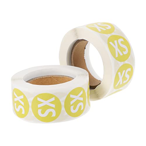 Veemoon 2 Rollen Größe Aufkleber Kleinkinder Etikett Party Kleidungsstück Jugend Runden Kreis Aufkleber Für Einzelhandelsbekleidung Transparent Aufkleber in Kleidergröße Mode Yellow Papier Veemoon 2 Rollen Größe Aufkleber Kleinkinder Etikett Party Kleidungsstück Jugend Runden Kreis Aufkleber Für Einzelhandelsbekleidung Transparent Aufkleber in Kleidergröße Mode Yellow Papier von Veemoon