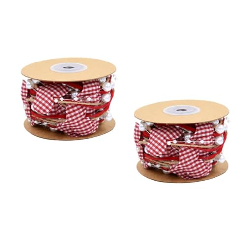 Veemoon 2 Rollen Herz Perlenschnur Band Dekoratives Geschenkband für Hochzeit Valentinstag Diy Bastelprojekte Vielseitig Einsetzbar und Einfach zu Handhaben Veemoon 2 Rollen Herz Perlenschnur Band Dekoratives Geschenkband für Hochzeit Valentinstag Diy Bastelprojekte Vielseitig Einsetzbar und Einfach zu Handhaben von Veemoon