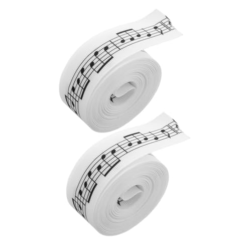 Veemoon 2 Rollen Musikalisches Geschenkband Band mit Notenmotiv für Geschenkverpackungen Blumensträuße und Nähprojekte Wiederverwendbar für Festliche Anlässe Veemoon 2 Rollen Musikalisches Geschenkband Band mit Notenmotiv für Geschenkverpackungen Blumensträuße und Nähprojekte Wiederverwendbar für Festliche Anlässe von Veemoon