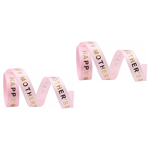 Veemoon 2 Rollen Muttertagsgeschenkband Dekoratives Schleifenband mit Buchstabenmotiv für Verpackungen für Feiertagsdekoration und Veemoon 2 Rollen Muttertagsgeschenkband Dekoratives Schleifenband mit Buchstabenmotiv für Verpackungen für Feiertagsdekoration und von Veemoon