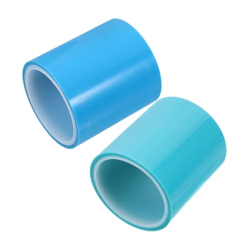 Veemoon 2 Rollen Pet Transparentes Hochtemperatur Klebeband Epoxidharz Band für DIY Projekte Rückstandslos für Bastelarbeiten und Modellbau Himmelblau von Veemoon