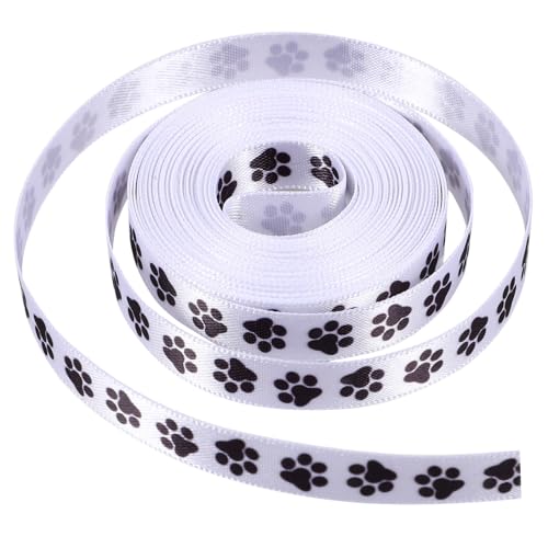 Veemoon 2 Rollen Polyester Geschenkband mit Hundepfoten Motiv À Breit Strapazierfähig Vielseitig für Geschenke Basteln und Dekoration DIY Band für Individuelle Verpackungen Veemoon 2 Rollen Polyester Geschenkband mit Hundepfoten Motiv À Breit Strapazierfähig Vielseitig für Geschenke Basteln und Dekoration DIY Band für Individuelle Verpackungen von Veemoon