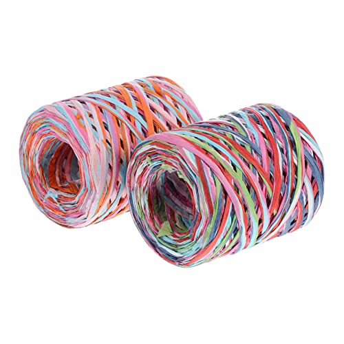 Veemoon 2 Rollen Raffia Geschenkband Farbige Papierschnur für Geschenkverpackung Basteln und Dekoration Reißfestes Dekoband Rot und Hellblau Grün Vielseitig Einsetzbar für Feste und DIY Veemoon 2 Rollen Raffia Geschenkband Farbige Papierschnur für Geschenkverpackung Basteln und Dekoration Reißfestes Dekoband Rot und Hellblau Grün Vielseitig Einsetzbar für Feste und DIY von Veemoon