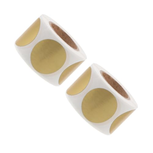 Veemoon 2 Rollen Runde Scratch Off Sticker Selbstklebende Goldfarbene Rubbelaufkleber für DIY Spiele Gewinnlose Party Hochzeit Geburtstag Einfache Anwendung mit Münze Veemoon 2 Rollen Runde Scratch Off Sticker Selbstklebende Goldfarbene Rubbelaufkleber für DIY Spiele Gewinnlose Party Hochzeit Geburtstag Einfache Anwendung mit Münze von Veemoon