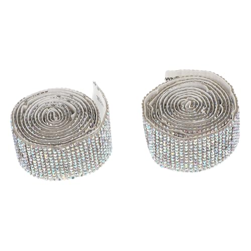 Veemoon 2 Rollen Selbstklebendes Strassband Rhinestone Band Breit DIY Dekoband für Hochzeit Auto Handwerk Zubehör Veemoon 2 Rollen Selbstklebendes Strassband Rhinestone Band Breit DIY Dekoband für Hochzeit Auto Handwerk Zubehör von Veemoon