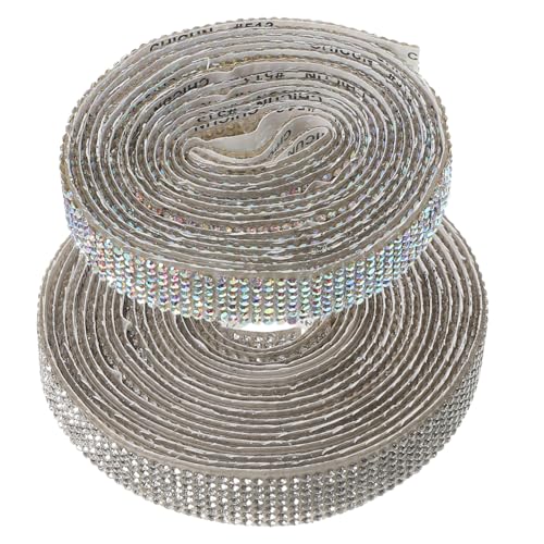Veemoon 2 Rollen Selbstklebendes Strasssteinband Kristall Strassstreifen Glitzersteine zum Schneiden für DIY Schmuck Handyhüllen Geschenkboxen Kleidung Dekoration Vielseitiges Veemoon 2 Rollen Selbstklebendes Strasssteinband Kristall Strassstreifen Glitzersteine zum Schneiden für DIY Schmuck Handyhüllen Geschenkboxen Kleidung Dekoration Vielseitiges von Veemoon