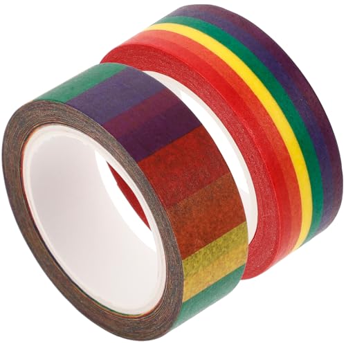 Veemoon 2 Rollen Washi Tape Dekoratives Klebeband für Scrapbooking DIY und Journaling Leicht Abreißbar für Geschenkverpackungen und Kreative Projekte von Veemoon