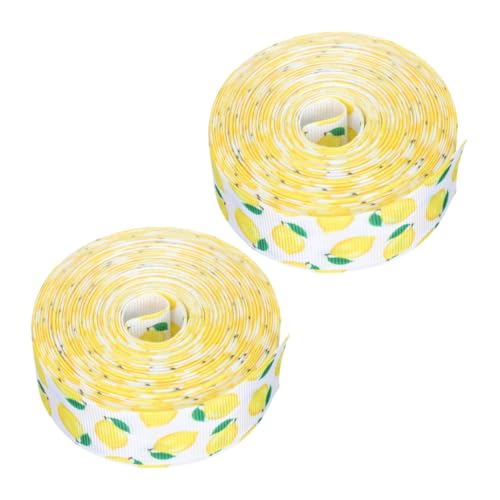 Veemoon 2 Rollen Zitronen Dekoband mit Drahtkante Polyester Geschenkband für Partydekoration DIY Schleifenbänder Sommerliches Fruchtmuster für Hochzeit Kränze Basteln Veemoon 2 Rollen Zitronen Dekoband mit Drahtkante Polyester Geschenkband für Partydekoration DIY Schleifenbänder Sommerliches Fruchtmuster für Hochzeit Kränze Basteln von Veemoon