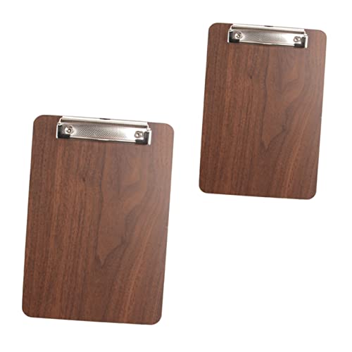Veemoon 2 STÜCK Holz Menühalter mit Metallklemme Küchen und Restaurant Menüboard zur Praktischen Rezeptaufbewahrung und Einfachen Nutzung Küche Veemoon 2 STÜCK Holz Menühalter mit Metallklemme Küchen und Restaurant Menüboard zur Praktischen Rezeptaufbewahrung und Einfachen Nutzung Küche von Veemoon