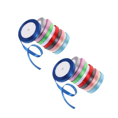Veemoon 2 Sätze Geschenkwickelbänder Mit Geschenkverpackung Weiß Bänder Zum Verpacken Dekoration Band Blumenstrauß Band Für Blumenstraußverpackungen Polyester 10 Rollen * 2 von Veemoon
