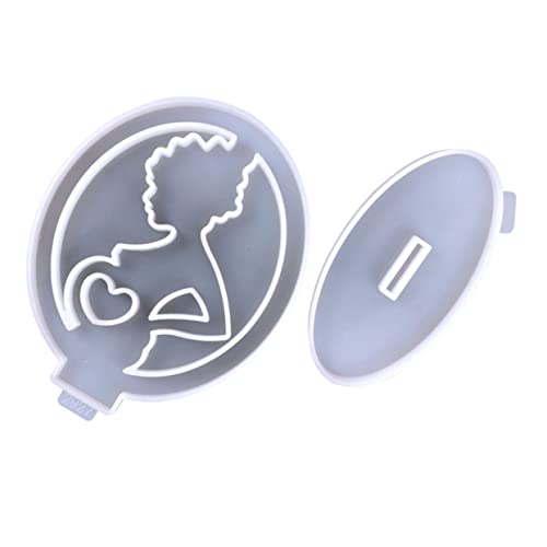 Veemoon 2 Sätze Herz Silikon Gießform für DIY Bastelprojekte Muttertagsdekoration Kompatibel mit Harz und Anderen Gießmaterialien für Persönliche und Gestaltungen von Veemoon
