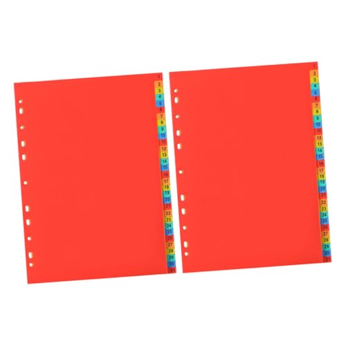 Veemoon 2 Sätze Index Trennblätter Teilig Trennseiten für Ringbuch Design für Organisation von Dokumenten im Büro und Schule Veemoon 2 Sätze Index Trennblätter Teilig Trennseiten für Ringbuch Design für Organisation von Dokumenten im Büro und Schule von Veemoon