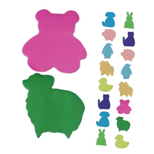 Veemoon 2 Sätze Kawaii Tier Haftnotizen Set Praktische Selbstklebende Notizblöcke Tierform für Büro Zuhause und Schule Bunte Dekorative Memo Pads für Organisation und Spaß von Veemoon