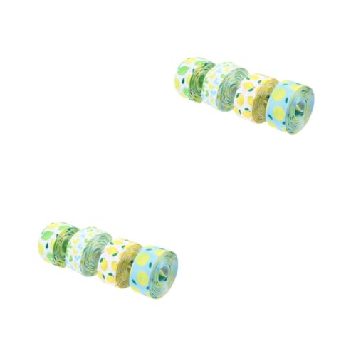 Veemoon 2 Sätze Liebe Herz Polyester Bänder Dekorative Bänder Für Diy Haarschleifen Und Partybedarf Yards Pro Design Für Vielseitige Bastelprojekte 4 Rollen * 2 von Veemoon