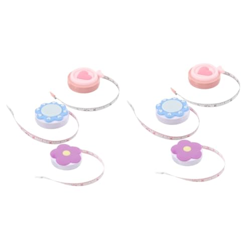 Veemoon 2 Sätze Macaron Tape Nähmaßbandmaße Mini Werkzeuge Damen Einziehbares Tragbares Maßband Kleidungsmessung Stoffmaßband Weiches Mini Maßband 3 Stück * 2 Veemoon 2 Sätze Macaron Tape Nähmaßbandmaße Mini Werkzeuge Damen Einziehbares Tragbares Maßband Kleidungsmessung Stoffmaßband Weiches Mini Maßband 3 Stück * 2 von Veemoon