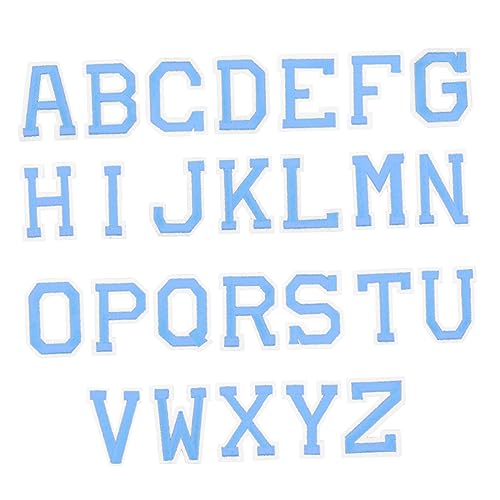 Veemoon 2 Sätze Teiliges Bügelbuchstaben Patch Selbstklebende Alphabet Aufnäher in Dunstblau zum Aufnähen und Dekorieren von Kleidung Taschen DIY Mode für Damen Veemoon 2 Sätze Teiliges Bügelbuchstaben Patch Selbstklebende Alphabet Aufnäher in Dunstblau zum Aufnähen und Dekorieren von Kleidung Taschen DIY Mode für Damen von Veemoon