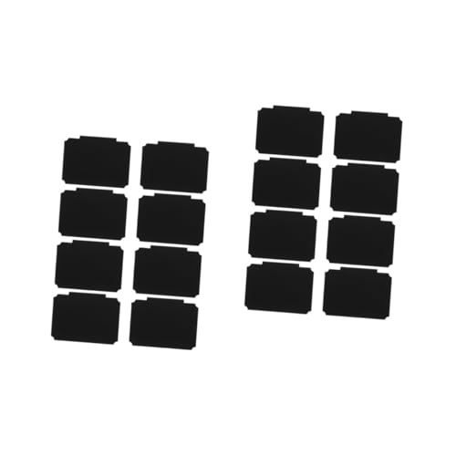 Veemoon 2 Sätze Warenzeichen Clips Etiketten Einzelhandel Klebrig Einkaufskorb Zeichenhalter Werbeclip-label Preisschild Preisanzeigehalter Pp Black 8 Stück * 2 von Veemoon