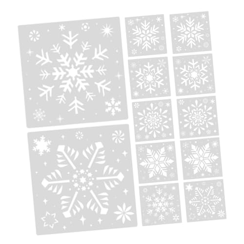 Veemoon 2 Sätze Weihnachtliche Schneeflocken Schablonen Teiliges Wiederverwendbare Malvorlagen aus Robustem Material Einfache Anwendung für Fenster Wände und Bastelprojekte Winterliche Veemoon 2 Sätze Weihnachtliche Schneeflocken Schablonen Teiliges Wiederverwendbare Malvorlagen aus Robustem Material Einfache Anwendung für Fenster Wände und Bastelprojekte Winterliche von Veemoon