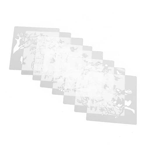 Veemoon 2 Sätze Wiederverwendbare Malschablonen für Dekorativen Vorlagen Hochwertigem Pet für Zeichnen Scrapbooking und Wanddekoration von Veemoon