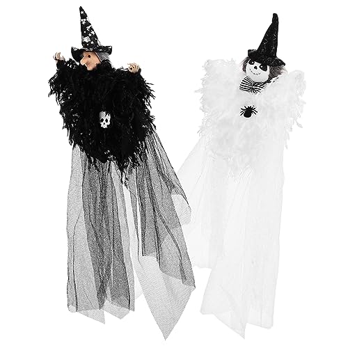 Veemoon 2 Stck. Deckendekorationen hängen dekoration halloween Halloween-Dekorationen im Freien gefälscht halloween figuren halloween-figuren Geister Requisiten fliegende Geister Veemoon 2 Stck. Deckendekorationen hängen dekoration halloween Halloween-Dekorationen im Freien gefälscht halloween figuren halloween-figuren Geister Requisiten fliegende Geister von Veemoon