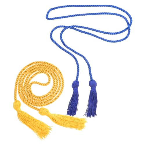 Veemoon 2 Stück Abschluss-Ehrenseil College-Abschlussdekorationen Zubehör für Abschlusskappen Abschlusskappe Quasten Abschluss Zubehör Kordel-Abschlussdekore Abschlussschmuck Polyester von Veemoon