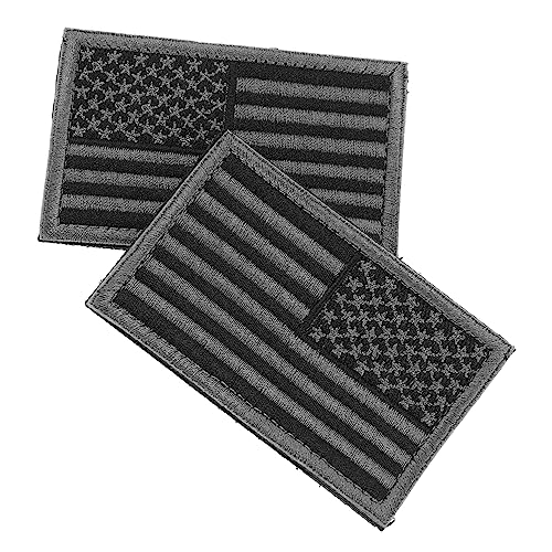 Veemoon 2 Stück Amerikanische Flagge Aufnäher Patch mit Dekorative Patches zum Aufnähen Kleidung Jacken Rucksäcken zum Reparieren und Verzieren von Veemoon