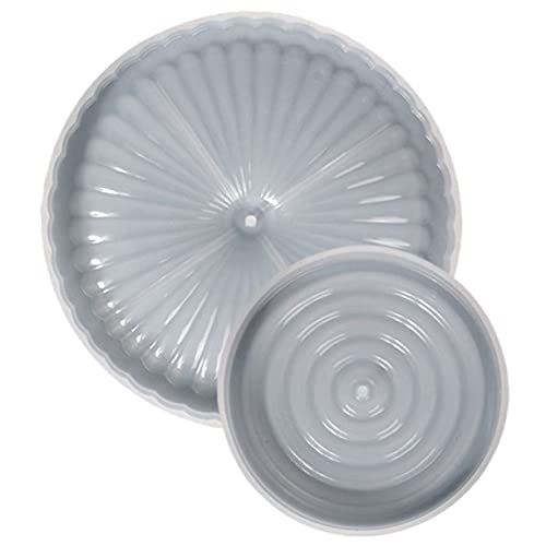 Veemoon 2 Stück Aromatherapieplatte Geformt Duftstäbchen Gießform Aus Silikon Schalenform Aus Silikon Ornamentformen Für Epoxidharz Diy Bastelform Weiß Kieselgel von Veemoon