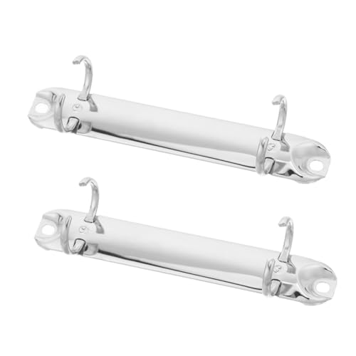Veemoon 2 Stück Binderverschluss Loseblatt-Buchring Ringbuchklemme aus Metall Heftklammern aus Metall Klemme für Schnellhefter Blattmetallclip Ringbuch-Clip Ordnerklammer Eisen Silber Veemoon 2 Stück Binderverschluss Loseblatt-Buchring Ringbuchklemme aus Metall Heftklammern aus Metall Klemme für Schnellhefter Blattmetallclip Ringbuch-Clip Ordnerklammer Eisen Silber von Veemoon