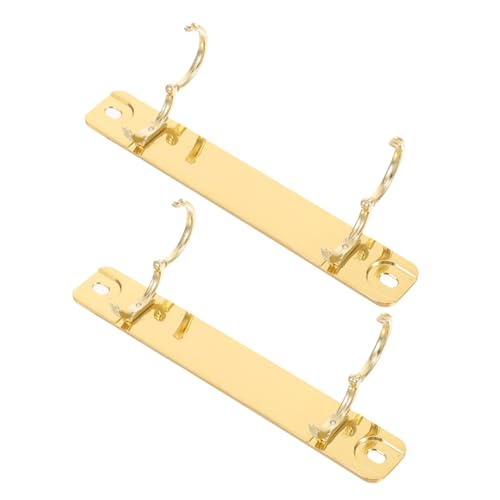 Veemoon 2 Stück Binderverschluss Loseblatt-buchring Ringbuchklammern Ringclip Für Notizbücher Buchbinderinge Diy -bindung Ringordner Für Lose Blätter Buchbindungsring Zinklegierung Golden Veemoon 2 Stück Binderverschluss Loseblatt-buchring Ringbuchklammern Ringclip Für Notizbücher Buchbinderinge Diy -bindung Ringordner Für Lose Blätter Buchbindungsring Zinklegierung Golden von Veemoon