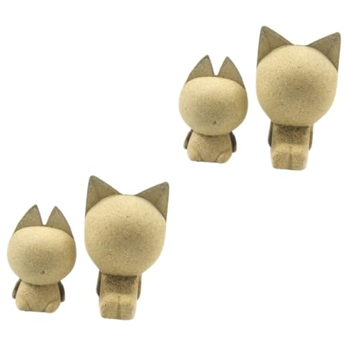Veemoon 2 Stück DIY Holztiere Bemalen Kreative Katzenfigur Unfertiges Holzkunstwerk Solide Holzdeko Perfektes für Katzenliebhaber Deko für Büro und DIY Bastelfans Veemoon 2 Stück DIY Holztiere Bemalen Kreative Katzenfigur Unfertiges Holzkunstwerk Solide Holzdeko Perfektes für Katzenliebhaber Deko für Büro und DIY Bastelfans von Veemoon
