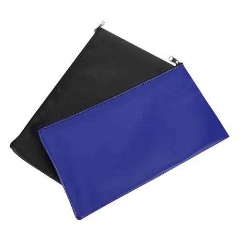 Veemoon 2 Stück Dokumententräger Banktaschen Für Gelddokumente Tragetasche Papier Organizer Quittungs Organizer Für Geldbörsen Bargeldeinzahlungsumschläge Quittungstasche von Veemoon