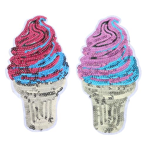 Veemoon 2 Stück Eiscreme Pailletten Aufnäher zum Aufbügeln DIY Applikationen für Jeans Rucksäcke Kleidung Reparierbar und Dekorativ Vielseitig Einsetzbar für Shirts und Taschen Veemoon 2 Stück Eiscreme Pailletten Aufnäher zum Aufbügeln DIY Applikationen für Jeans Rucksäcke Kleidung Reparierbar und Dekorativ Vielseitig Einsetzbar für Shirts und Taschen von Veemoon