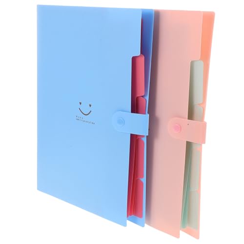 Veemoon 2 Stück Fächermappe Mehrschichtiger Organizer aus Kunststoff für Dokumente Bunte Bürobedarf für Zuhause und Büro Himmelblau Veemoon 2 Stück Fächermappe Mehrschichtiger Organizer aus Kunststoff für Dokumente Bunte Bürobedarf für Zuhause und Büro Himmelblau von Veemoon