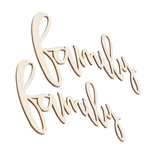 Veemoon 2 Stück Familienschild Wanddekoration Heimdekoration Holzwandtafel Familiendekorschild Holzwandkunstdekor Hängendes Holzwort „Familie“ Holzausschnitt Holzhandingsign Veemoon 2 Stück Familienschild Wanddekoration Heimdekoration Holzwandtafel Familiendekorschild Holzwandkunstdekor Hängendes Holzwort „Familie“ Holzausschnitt Holzhandingsign von Veemoon