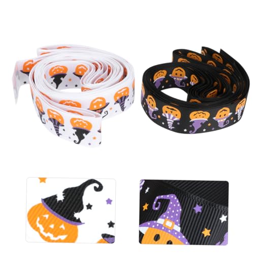 Veemoon 2 Stück Geschenkpaket Party Dekoration Funkeln Gold Halloween Abdeckung Schleife Wickelband Geschenkband Band Für Verpackungsband Polyester von Veemoon