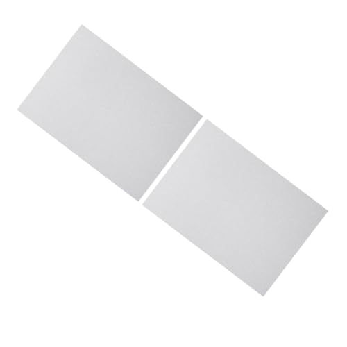Veemoon 2 Stück Glitzerkarton quadratisches Bastelpapier einfaches Faltpapier Briefpapier Kartenpapier handgeschöpftes Papierquadrat Papier für Einladungen Kopierpapier Hellgrau von Veemoon