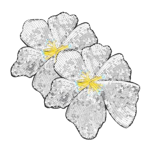 Veemoon 2 Stück Glitzernde Pailletten Blüten Diy Nähverzierungen für Kleidung und Taschen für Kreative Projekte und zum Geburtstag oder Muttertag von Veemoon