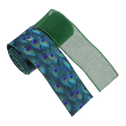 Veemoon 2 Stück Grüne Polyester Deko Bänder mit Drahtkante Pfauenfeder für Geschenkverpackungen Kränze Schleifen Diy Basteln Breit pro Rolle Veemoon 2 Stück Grüne Polyester Deko Bänder mit Drahtkante Pfauenfeder für Geschenkverpackungen Kränze Schleifen Diy Basteln Breit pro Rolle von Veemoon