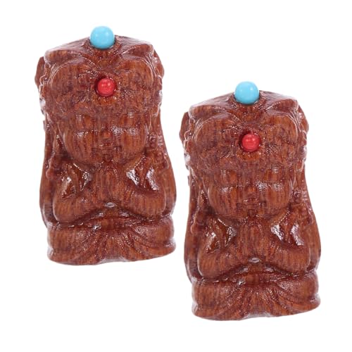 Veemoon 2 Stück Holzperlen für Schmuckherstellung Tibetische Wohlstandsgöttin Geschnitzt Naturbelassenes Holz Leicht für DIY Armband Halskette Einzigartige Kultur-accessoires Veemoon 2 Stück Holzperlen für Schmuckherstellung Tibetische Wohlstandsgöttin Geschnitzt Naturbelassenes Holz Leicht für DIY Armband Halskette Einzigartige Kultur-accessoires von Veemoon