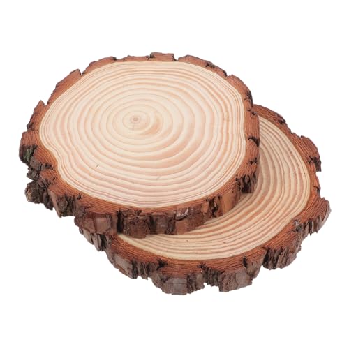 Veemoon 2 Stück Holzscheiben mit Rinde natürliche Holzscheiben Runde Holzscheiben zum Basteln Weihnachtsprotokollscheiben Rundholz zum Basteln Holzspäne selber machen Veemoon 2 Stück Holzscheiben mit Rinde natürliche Holzscheiben Runde Holzscheiben zum Basteln Weihnachtsprotokollscheiben Rundholz zum Basteln Holzspäne selber machen von Veemoon