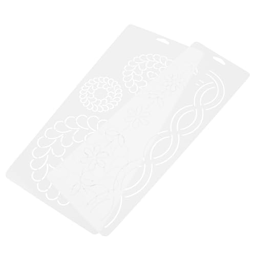 Veemoon 2 Stück Kreuzstichvorlage Mäander-Quiltvorlagen Quiltmuster Näh-Patchwork-Lineal Blütenblattförmige Vorlage Stickvorlagen Quilt-Schablonen aus Papier DIY-Quiltvorlage Plastik Weiß Veemoon 2 Stück Kreuzstichvorlage Mäander-Quiltvorlagen Quiltmuster Näh-Patchwork-Lineal Blütenblattförmige Vorlage Stickvorlagen Quilt-Schablonen aus Papier DIY-Quiltvorlage Plastik Weiß von Veemoon