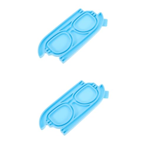 Veemoon 2 Stück Kristall-epoxy-form Brille Groß Herstellung Auge Silikonform Gießen Machen Gläser Schimmeln Epoxid-gießform Gussform Uv Epoxid-silikon-gießform Diy-tool Sky-blue Kieselgel von Veemoon