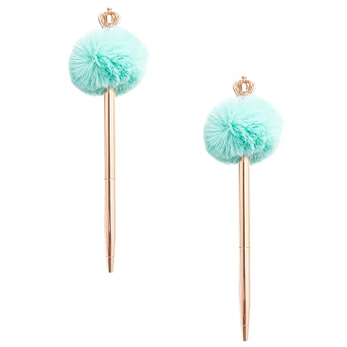 Veemoon 2 Stück Kronen Pompom Kugelschreiber Flauschige Kreative Schreibgeräte für Studenten Geeignet für Büro und Schule mit Cartoonhaftem Design und Sanftem Veemoon 2 Stück Kronen Pompom Kugelschreiber Flauschige Kreative Schreibgeräte für Studenten Geeignet für Büro und Schule mit Cartoonhaftem Design und Sanftem von Veemoon