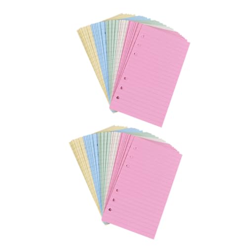Veemoon 2 Stück Liniert Nachfüllpapier Buntes Loose Leaf Paper Dickes Notizpapier für Schüler Büro und Tagebuch Kompatibel Ring ordnern Reißfest und Farbecht Veemoon 2 Stück Liniert Nachfüllpapier Buntes Loose Leaf Paper Dickes Notizpapier für Schüler Büro und Tagebuch Kompatibel Ring ordnern Reißfest und Farbecht von Veemoon