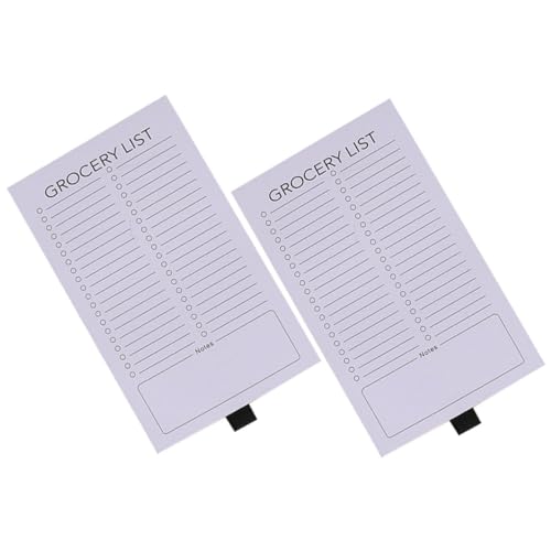 Veemoon 2 Stück Magnetischer Notizblock Einkaufslisten Notizpad für Kühlschrank Abreißbar Tragbar Glattes Papier für Wochenplaner und Effizientes Einkaufen Modernes Design Veemoon 2 Stück Magnetischer Notizblock Einkaufslisten Notizpad für Kühlschrank Abreißbar Tragbar Glattes Papier für Wochenplaner und Effizientes Einkaufen Modernes Design von Veemoon